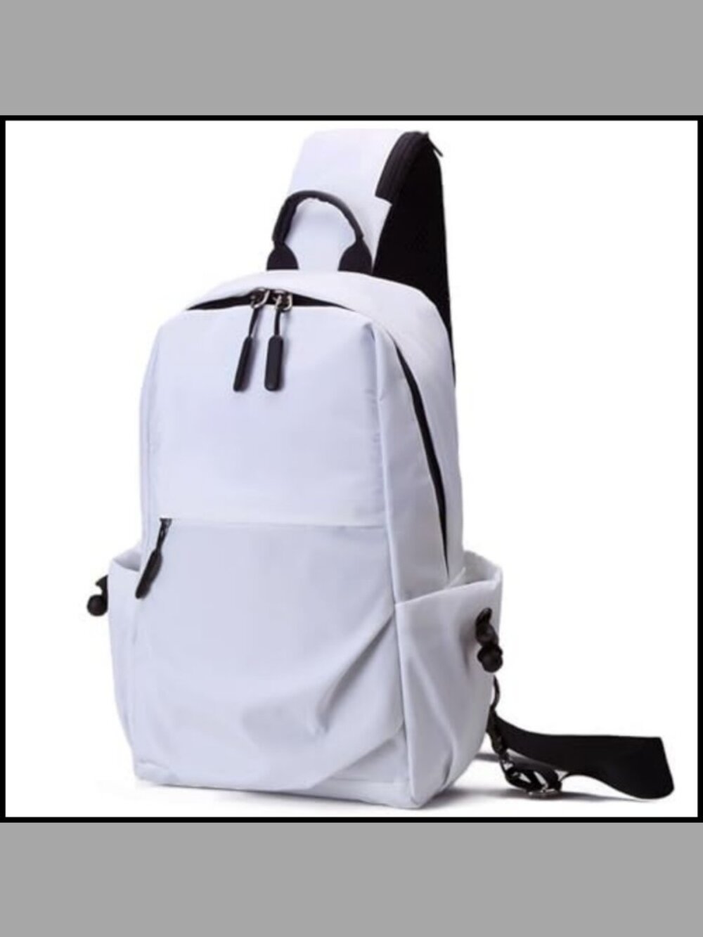 Unisex Lightweight Water Resistant Nylon Sling Crossbody Backpack Travel Daypack